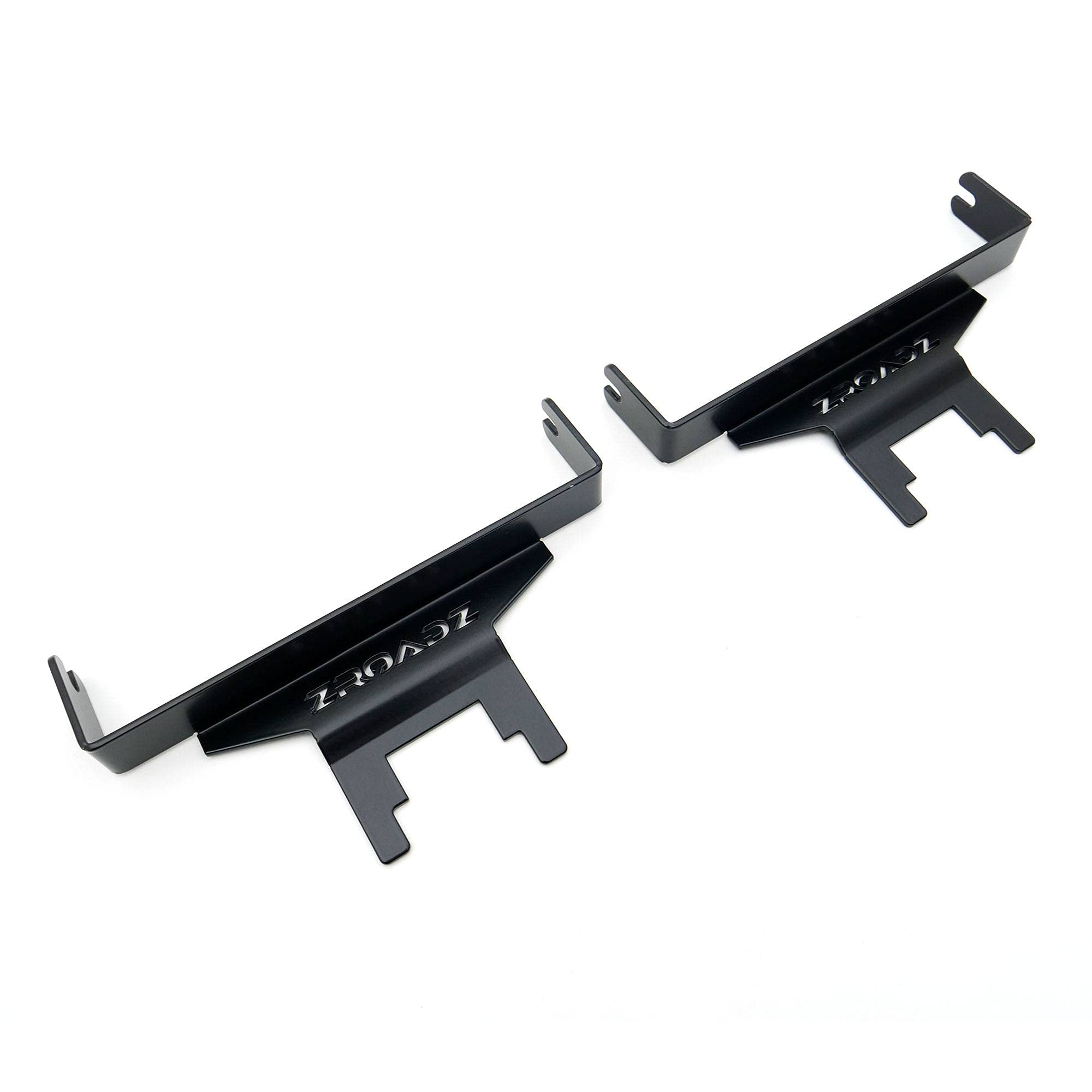 ZROADZ LED Bracket Rear Window - Compatible w/ 2007-2018 Jeep JK - to Mount (2) 6 Inch LED Lights - Mild Steel Gloss Black Finish - Bolt-On Easy Installation - PN #Z394812