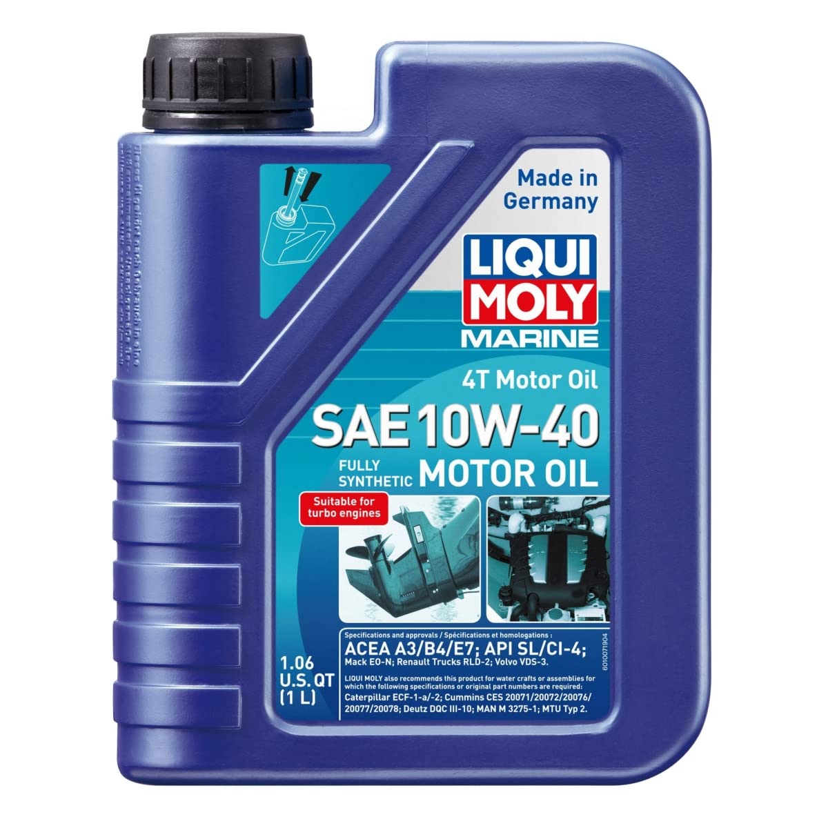 4T Motor Oil Liqui Moly Marine SAE 10W-40 1L. 20506