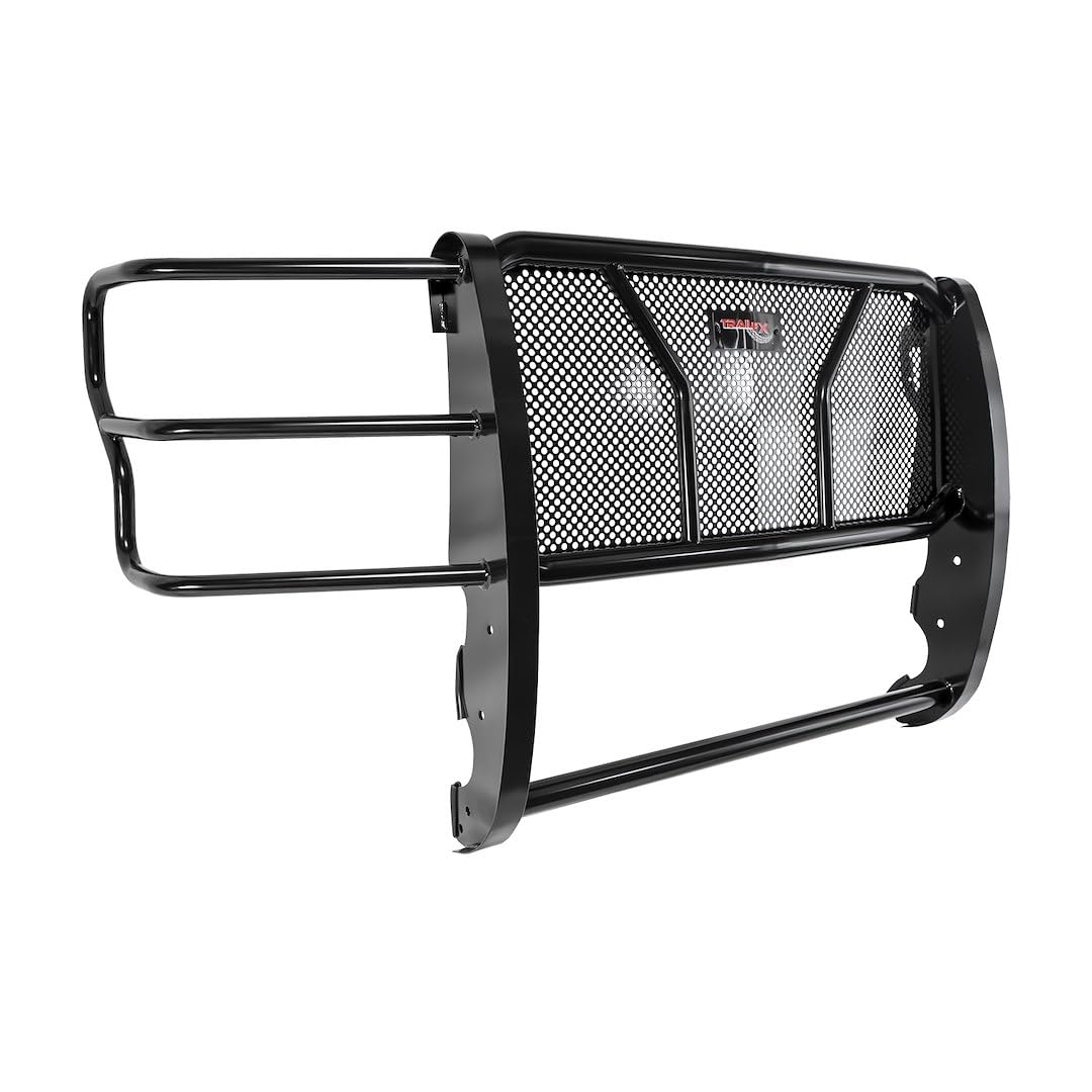Truck Running Boards TrailFX E0511B Fits Ford F-250 Super Duty 2017-2022 Steel 2 Inch Matte Black HD Grille Guard with Brush Guard and Punch Plate Includes Mounting Hardware