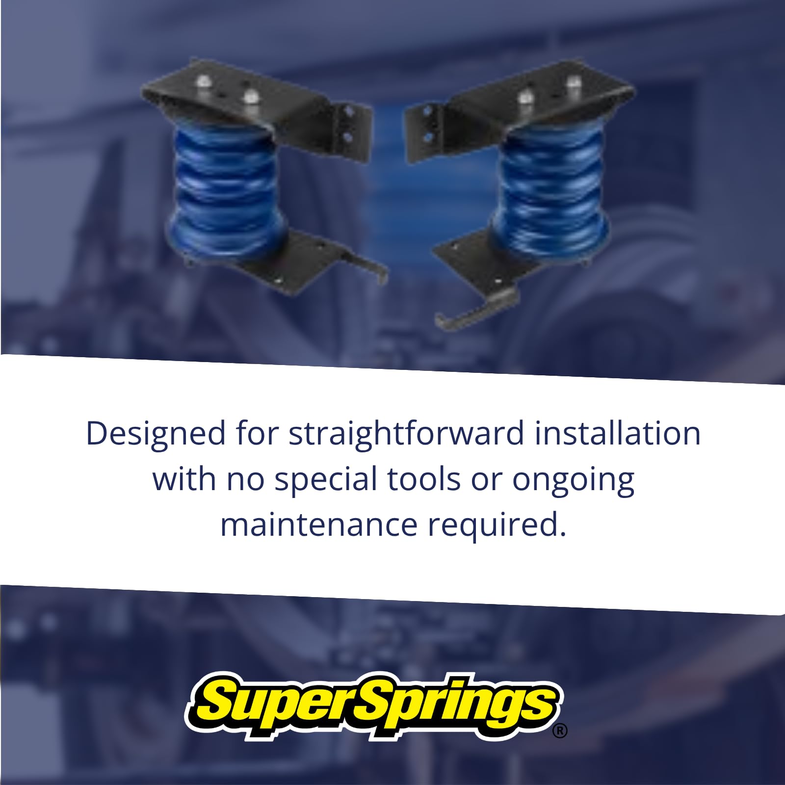 SumoSprings Rear for Ford E-350|E-450, Blue | SuperSprings SSR-106-40-1