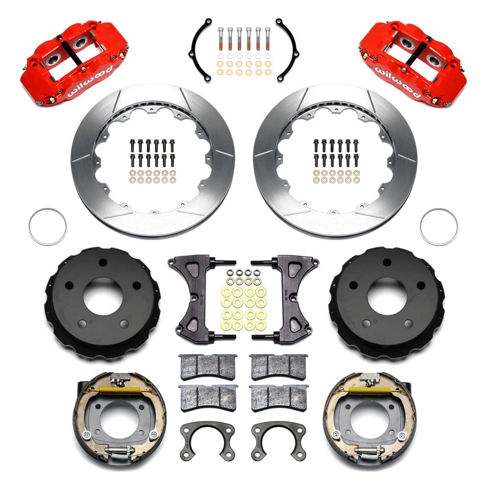 Rear P-Brk Kit, FNSL4R, 12.88", Red