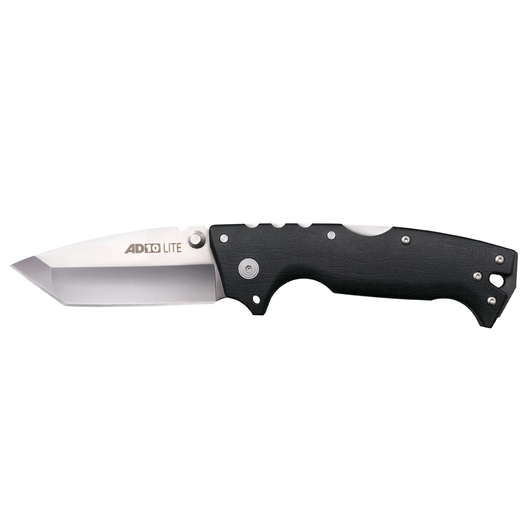 AD-10 Lite COLD STEEL 3.5" AUS10A Steel Ultra-Sharp Tanto Point Blade 5.25" GFN Handle Tactical Folding Knife - Tri-Ad Locking Mechanism