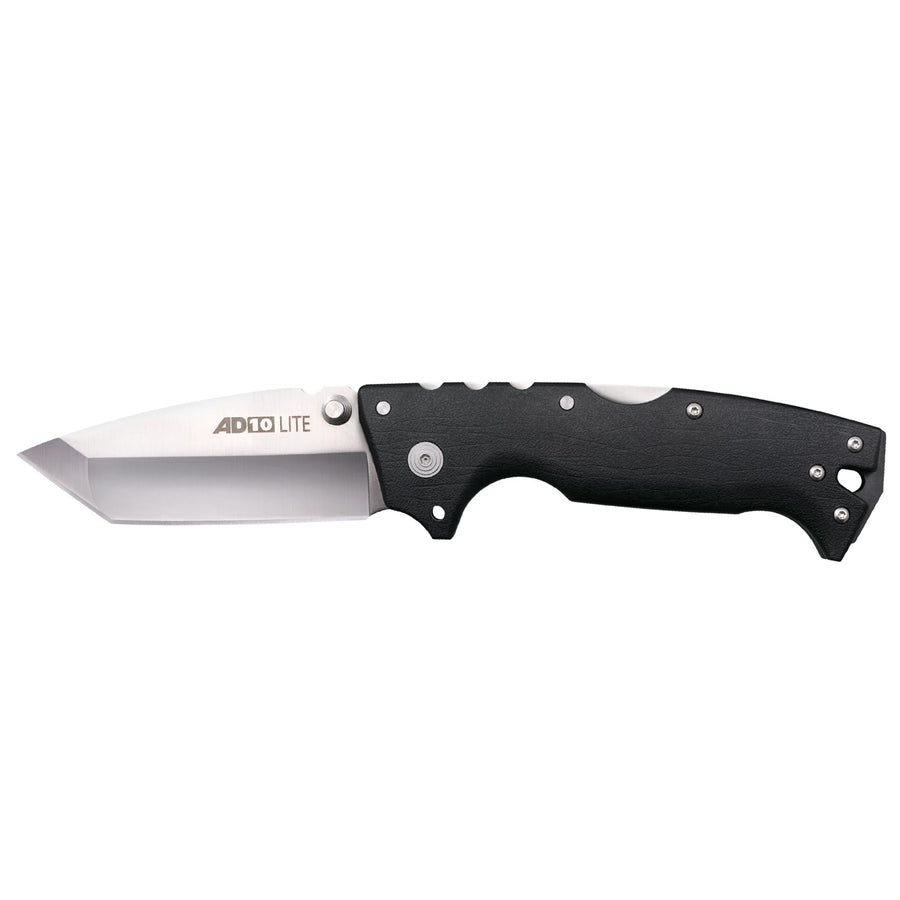 AD-10 Lite COLD STEEL 3.5" AUS10A Steel Ultra-Sharp Tanto Point Blade 5.25" GFN Handle Tactical Folding Knife - Tri-Ad Locking Mechanism