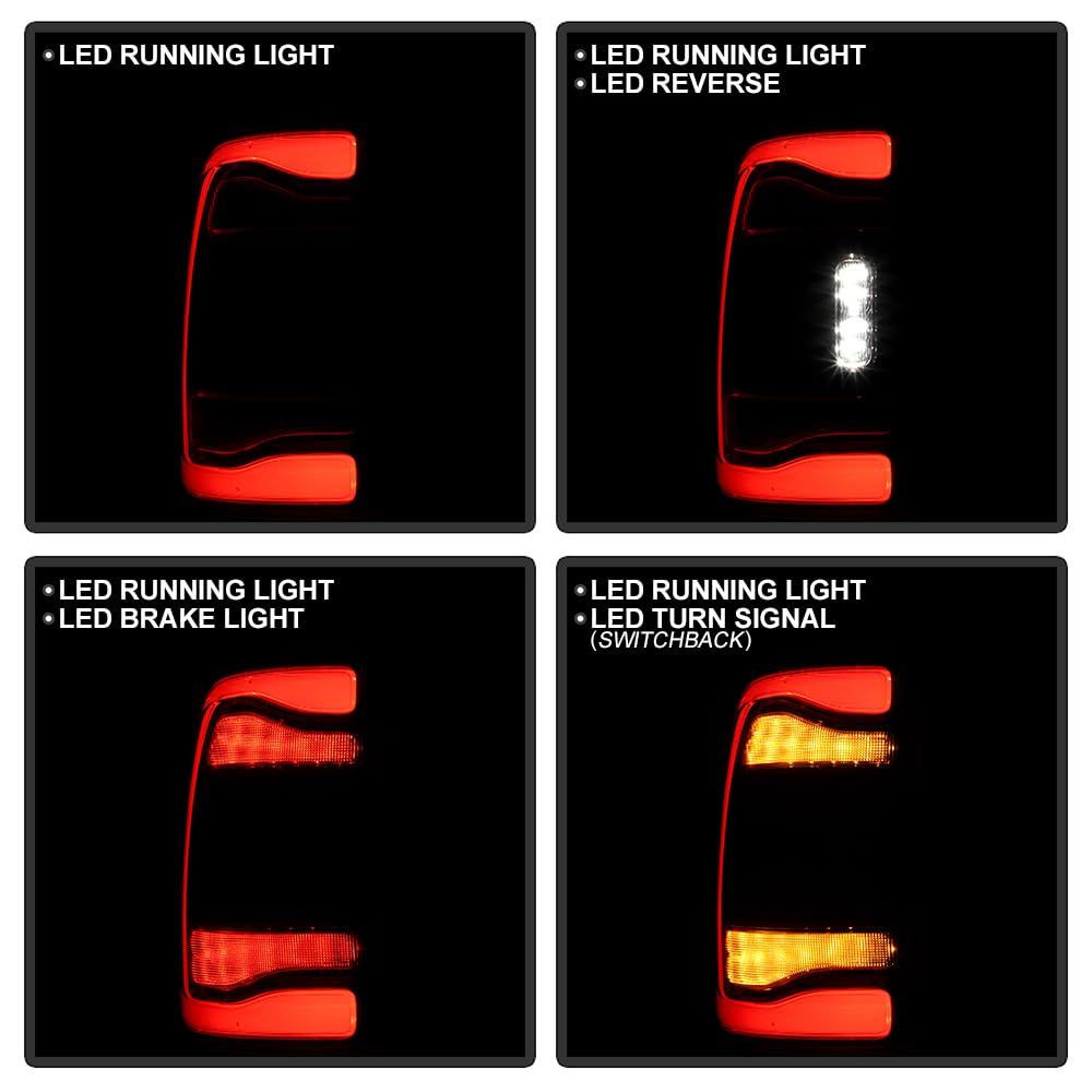 Dodge Ram 2500 Spyder (POE) 19-24 w/Blind Spot Detection Ready (No Module) Red Bezel LED Tail Light - OE Left