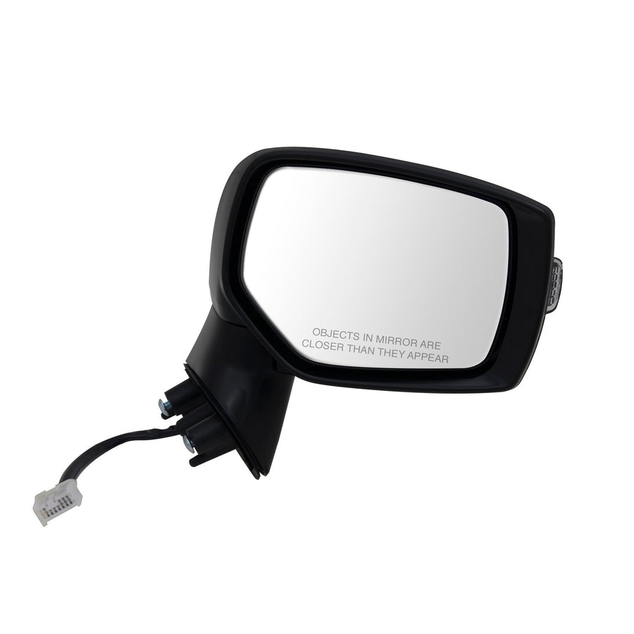Mirror Passenger Side for Subaru Outback/Legacy, Textured Black w/PTM Cover, w/Turn Signal, Foldaway, w/o Blind spot Detection, w/o Chrome Trim Level, Heated Power