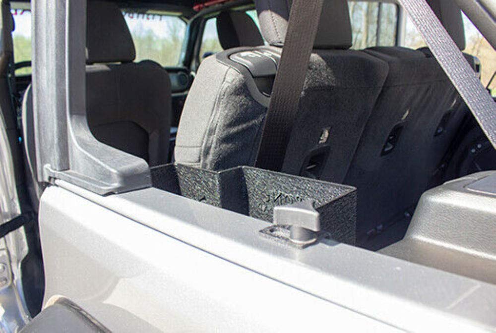 JL FISHBONE FB25100 Wheel Well Storage Bins, 4 Door,Black Powder Coat