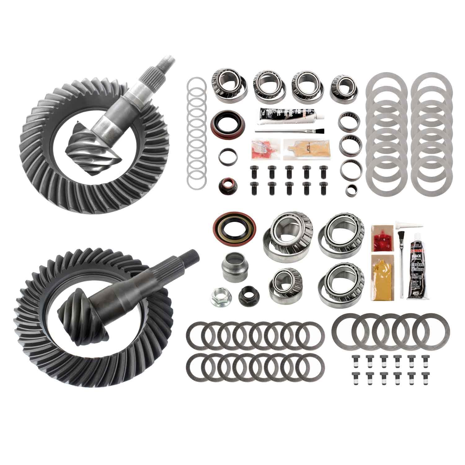 Motive Gear Differential Ring & Pinion Gear MGK-323 Install Kit For Ford F-150/Expedition/Navigator, Gear Ratio 4.56, Front Ford 8.8 IFS & Rear Ford 9.75 - Replaces REV-F150-9.75-11UP-456