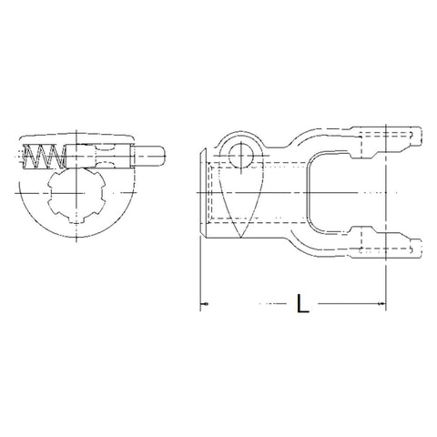 8-2012 Neapco Power Take Off Quick Disconnect Yoke