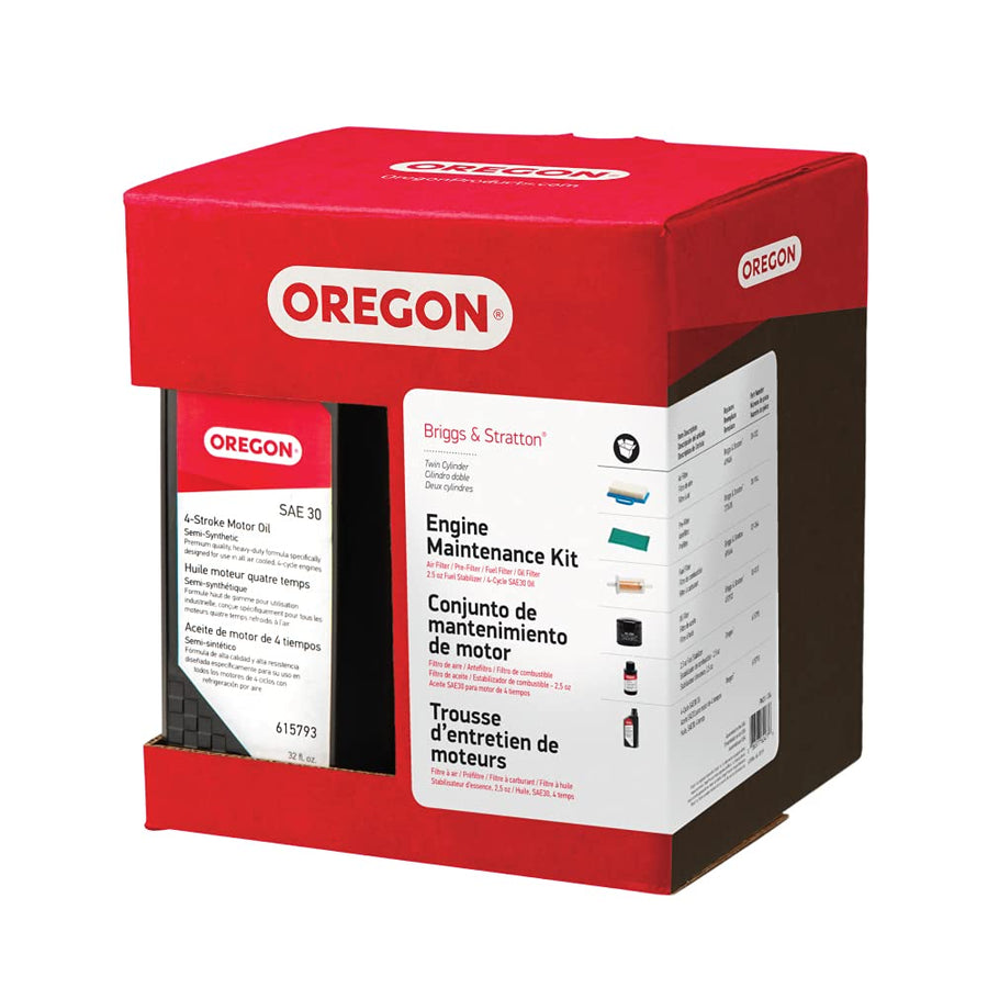 Oregon Engine Tune-Up Maintenance Kit for Briggs & Stratton Lawn Mower Twin Cylinder Engines (01-104)