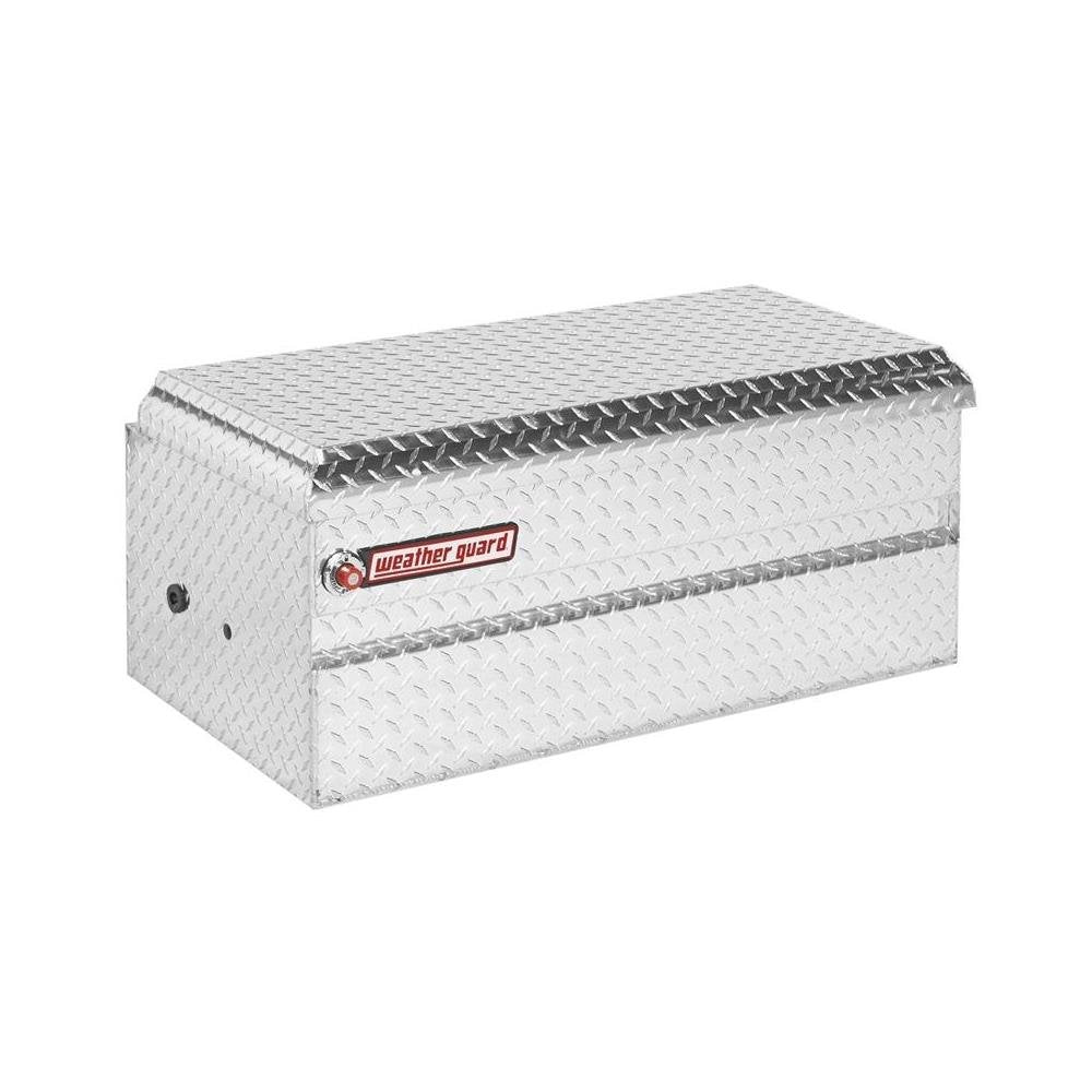 Truck Box Weather Guard Chest, 62 in. W, 20-1/4 in. D, Bright Aluminum, 664001