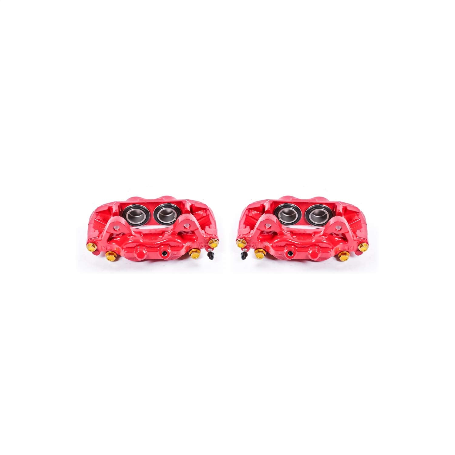 Power Stop S2712 Front Pair of High-Temp Red Powder Coated Calipers for Toyota Sequoia 2001-2007, Toyota Tundra 2000-2006 [Model Specific]
