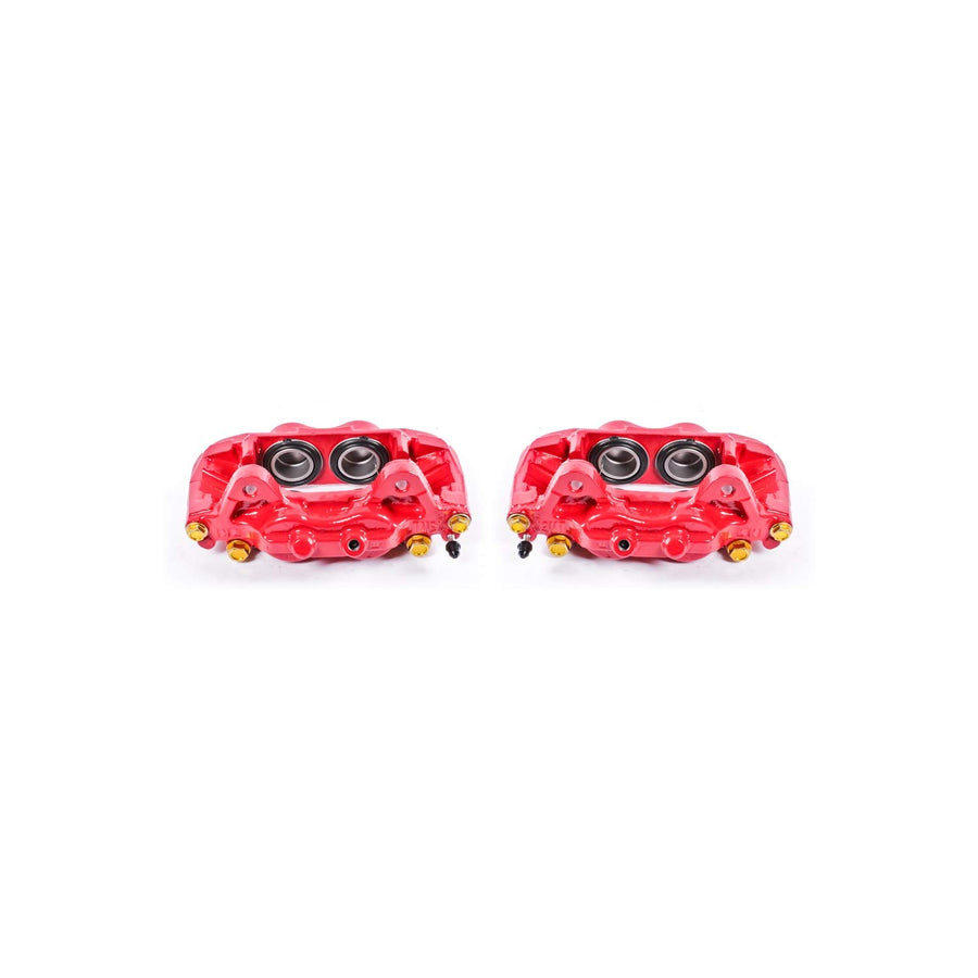 Power Stop S2712 Front Pair of High-Temp Red Powder Coated Calipers for Toyota Sequoia 2001-2007, Toyota Tundra 2000-2006 [Model Specific]