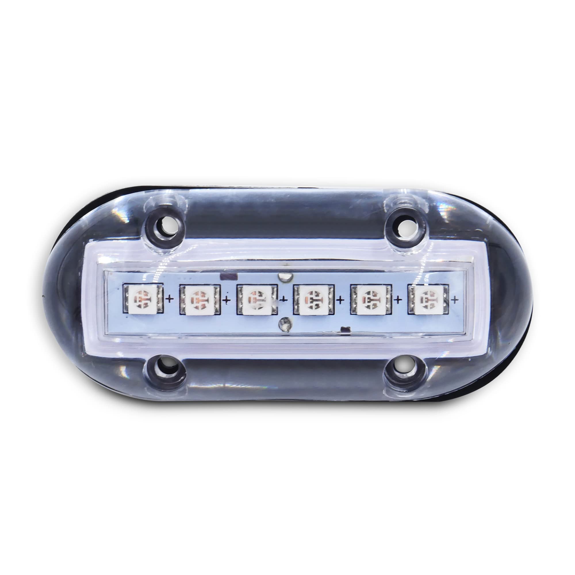 T-H Marine Boat Underwater Lights - High-Intensity Surface Mount Waterproof Lighting - Use Above or Below Water - Multi-Purpose Use and Low Power Draw - Green