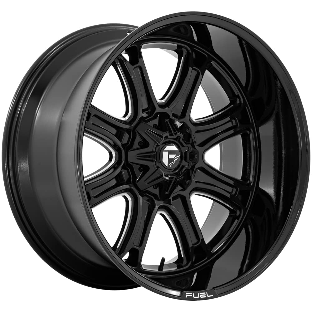 DARKSTAR FUEL OFF-ROAD 20X9 8X180 5.04 1mm GLOSS BLACK MILLED - FC853BE20908801