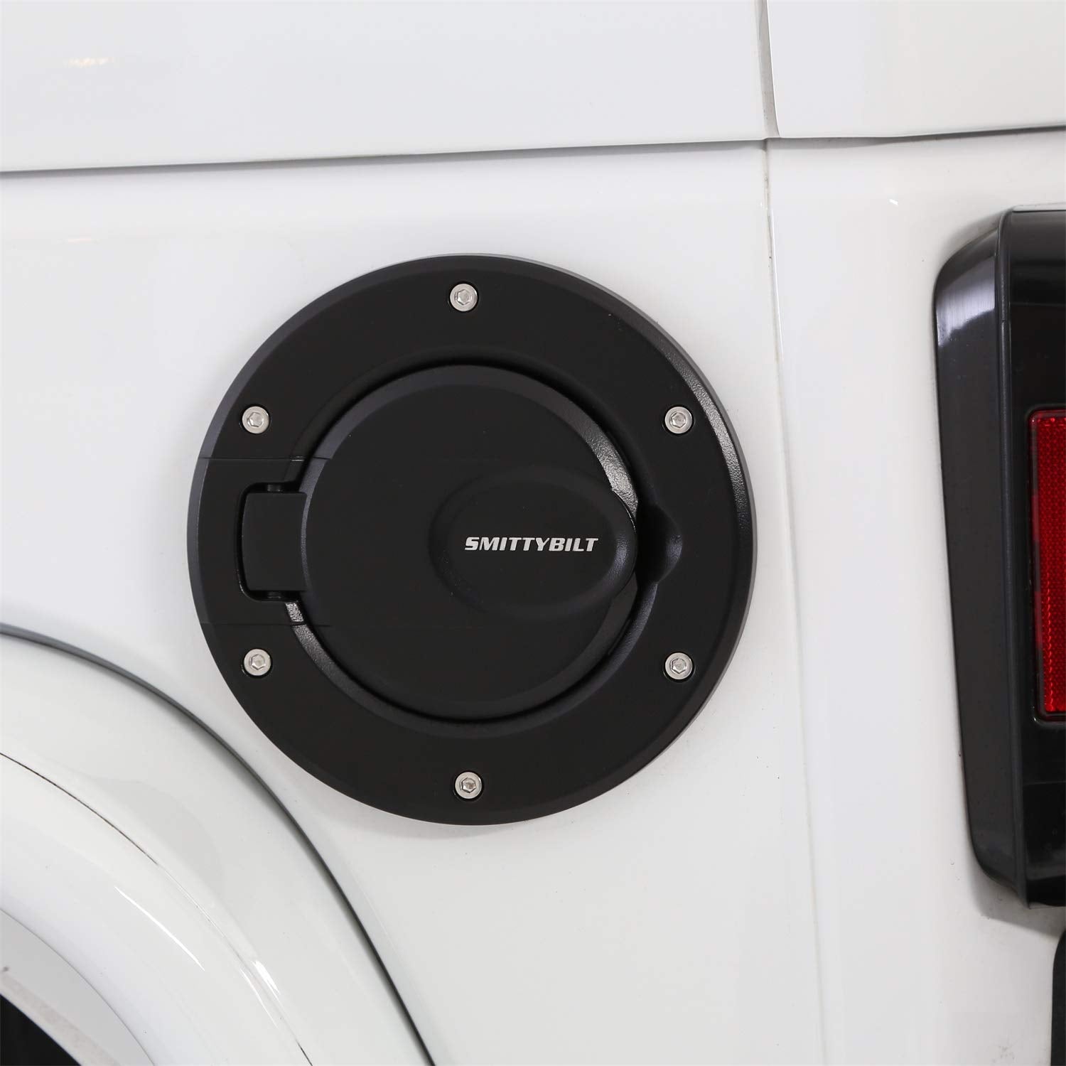 BILLET GAS COVER SmittyBilt BLACK - SB75007
