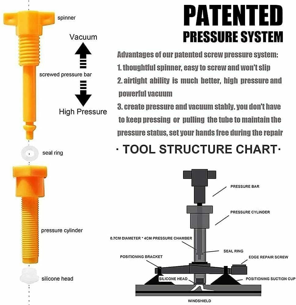 RainX Do it Yourself Windshield Repair Kit Fix a Windshield for Chips, Cracks, Bulll's-Eyes and Stars