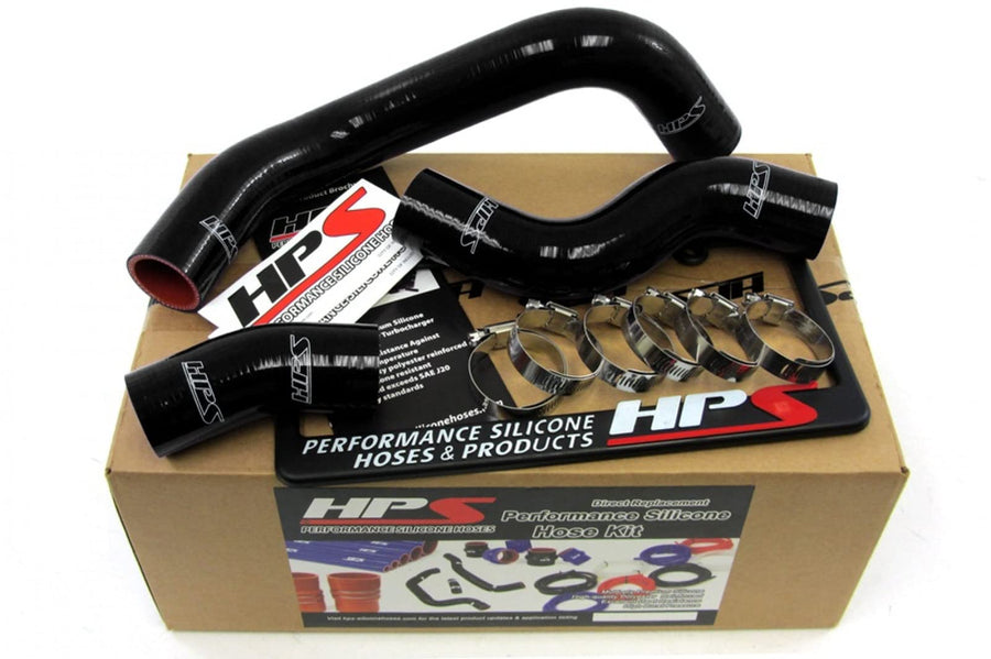 Black HPS 57-1226-BLK-1 Silicone Radiator Coolant Hose Kit