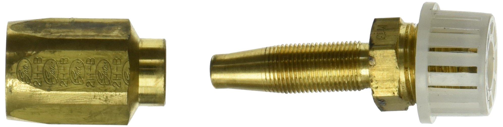 6C5-6RMPB Gates Field Attachable for C5C, C5D and C5M Hose, Male Pipe NPTF, 30 Cone Seat, Brass, 5/16" ID