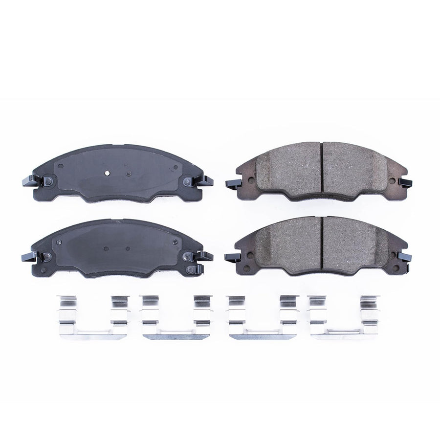 Power Stop Brake Kit Front For Ford Focus 2008-11 - Ceramic Brake Pads With Installation Hardware, 17-1339