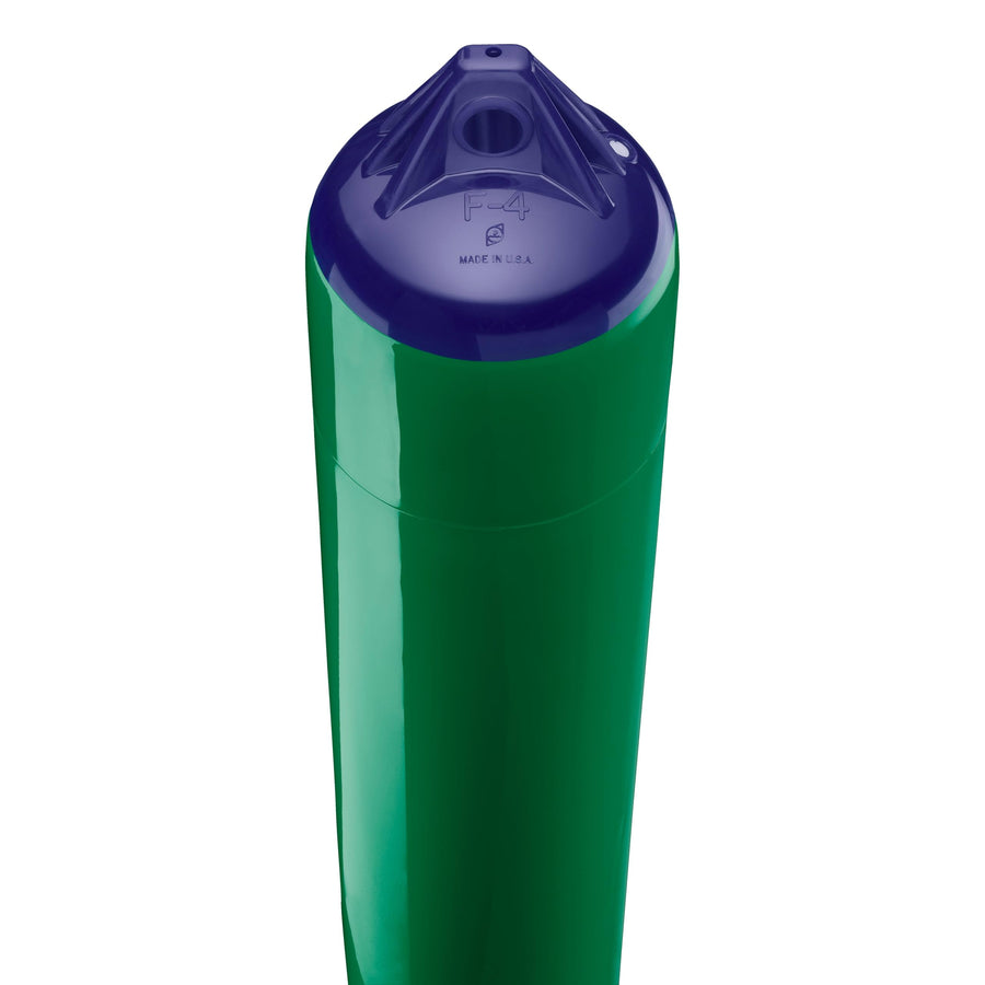 Polyform F-4 Standard Boat Fender F-Series - Forest Green Blue Ropehold