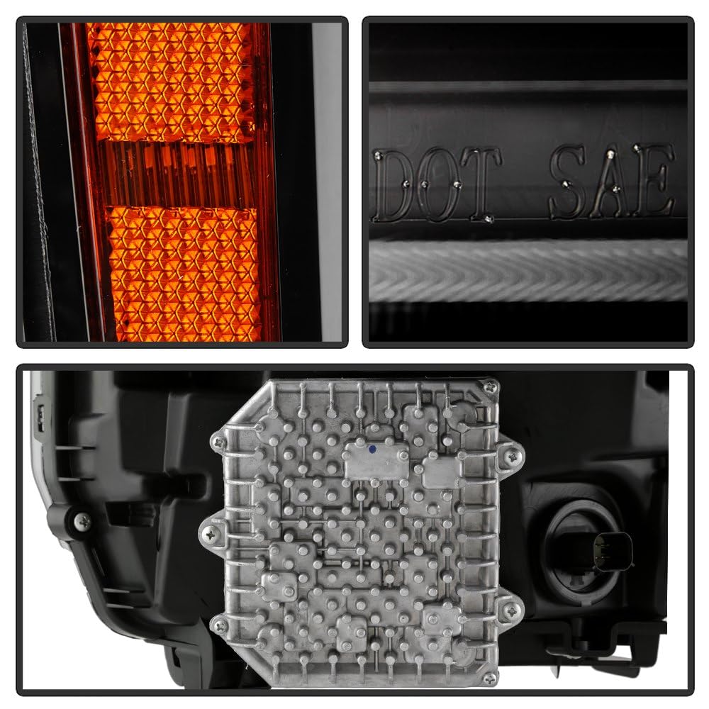 GMC Sierra Denali 16-18 Spyder (POE) Full LED w/DRL Projector Headlight - OE Right