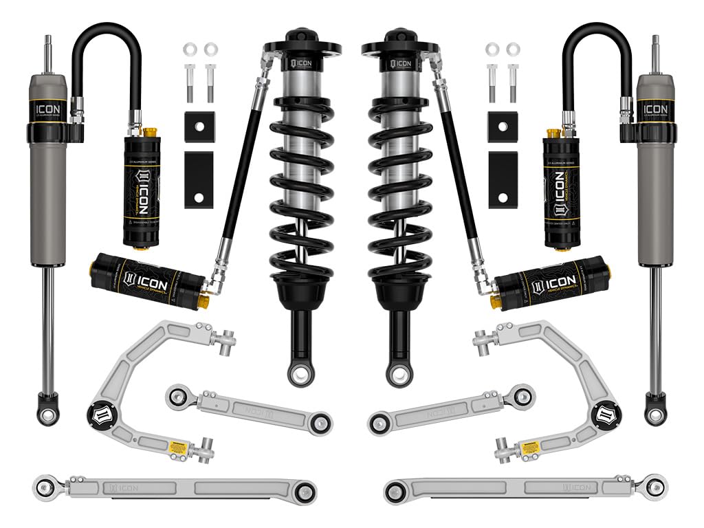 1.25-3.5" Lift, ICON Stage 10, 2.5 Suspension System, Billet, Compatible with 22-23 Toyota Tundra, K53200