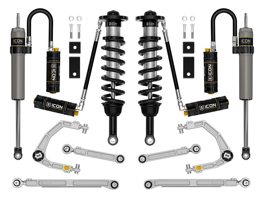1.25-3.5" Lift, ICON Stage 10, 2.5 Suspension System, Billet, Compatible with 22-23 Toyota Tundra, K53200