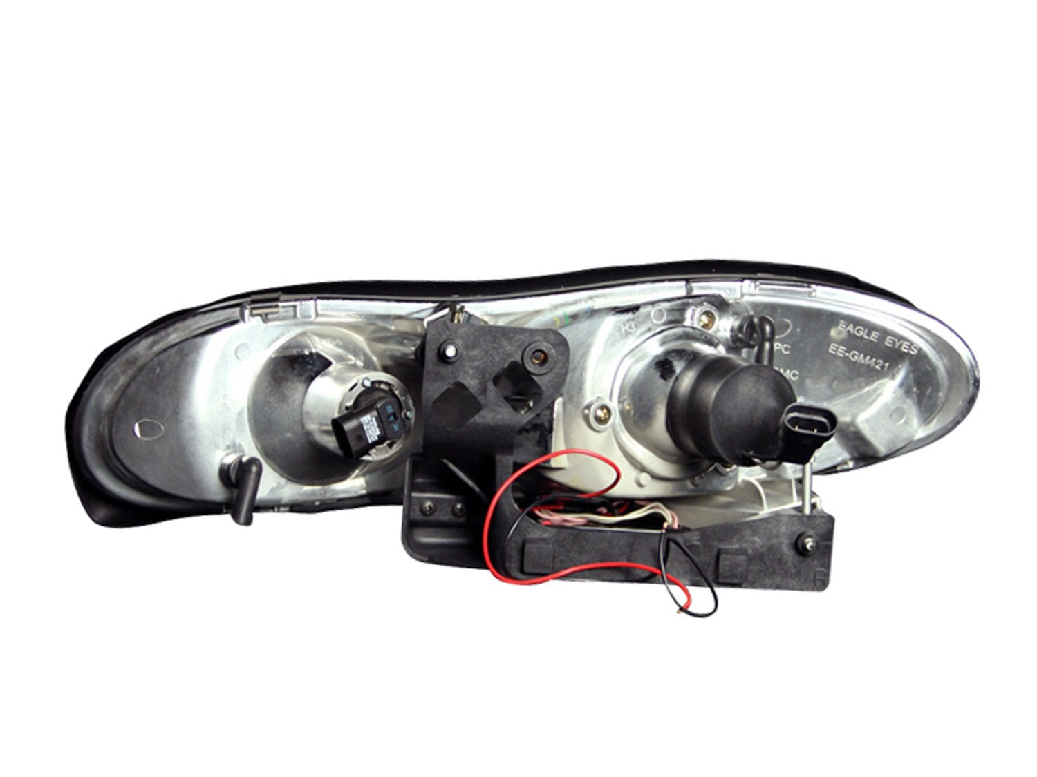 Chevrolet Camaro Anzo USA 121159 Projector Halo/Chrome Clear with Amber Reflectors Headlight Assembly - (Sold in Pairs)