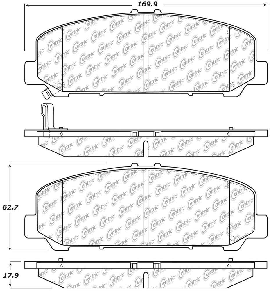 Brake Pad StopTech 105.15090, Ceramic