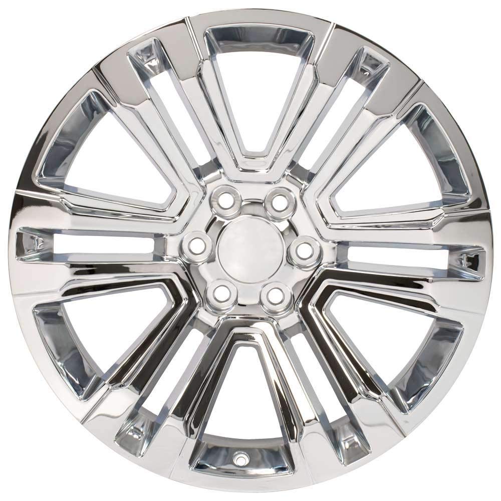 22 Inch OE Wheels CV44 Rim Fits Yukon Denali Style 6x139.7 22x9 Chrome - Hollander 5822 (1)