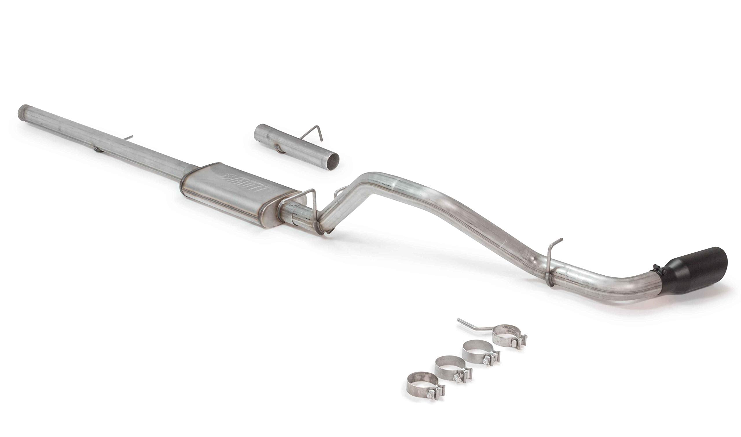 Flowmaster FlowFX 717874 Cat-Back Exhaust Kit 3 Inch Stainless Steel 4.5 Inch Black Ceramic Tip Compatible with 2009-2013 Chevy Silverado GMC Sierra 1500 4.8L 5.3L 2/4WD 143.5 157.5 Inch Wheelbases