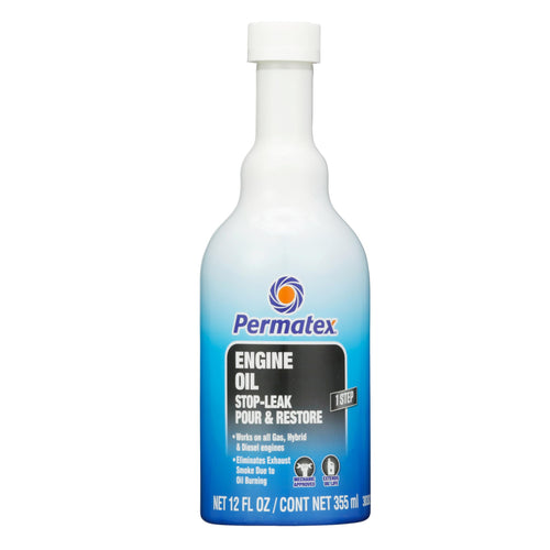 Permatex Engine Oil 30302 - Stop Leak, 12 fl oz, Effectively Stops and Prevents Oil Leaks and Burning Without Needing to Dismantle