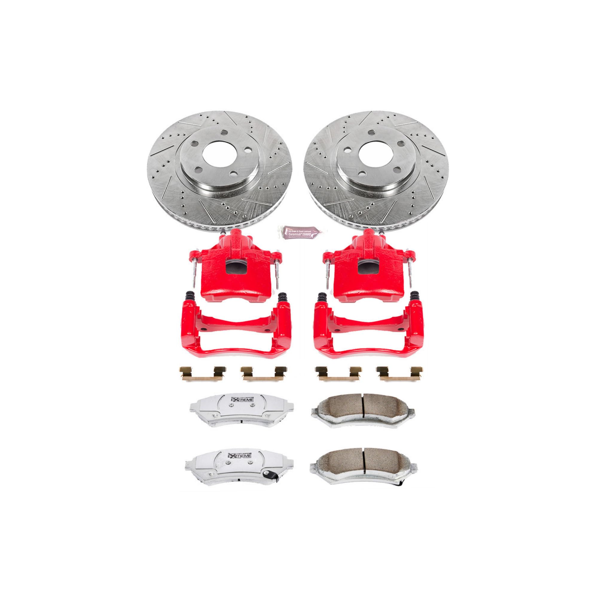 Power Stop Z26 KC1542-26 Front Street Warrior Brake Kit Buick Cadillac Chevrolet Oldsmobile Pontiac