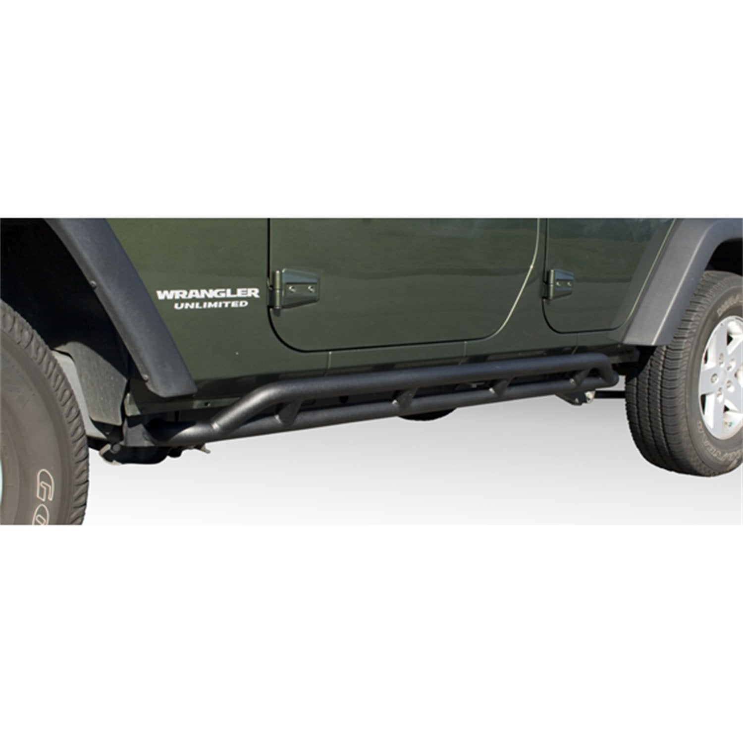 Rugged Ridge RRC Rocker Guard Kit | Black | 11504.22 for Jeep Wrangler JKU Fits 2007-2018 Jeep Wrangler JKU 4-Door