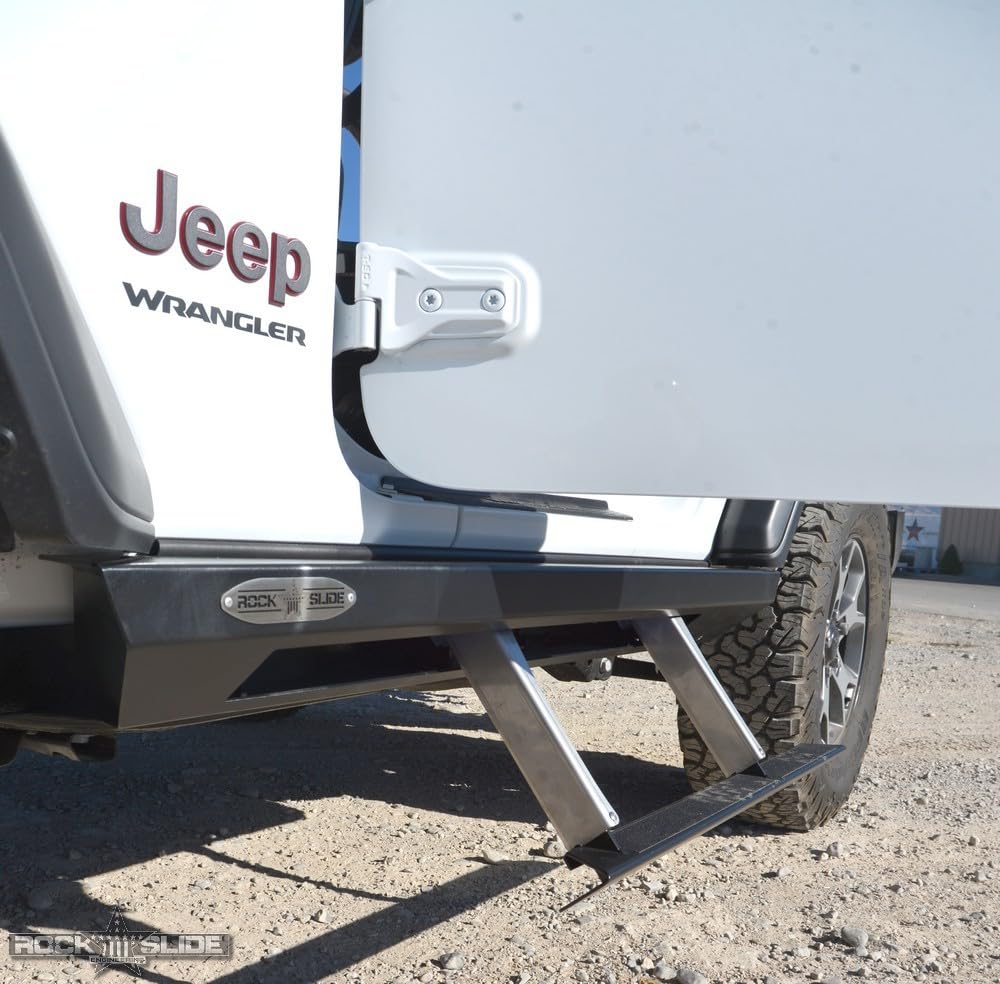 JL Side Step Sliders Passenger Side for 24-25 Jeep Wrangler JL 2 Door Models Sub Part Rock Slide Engineering