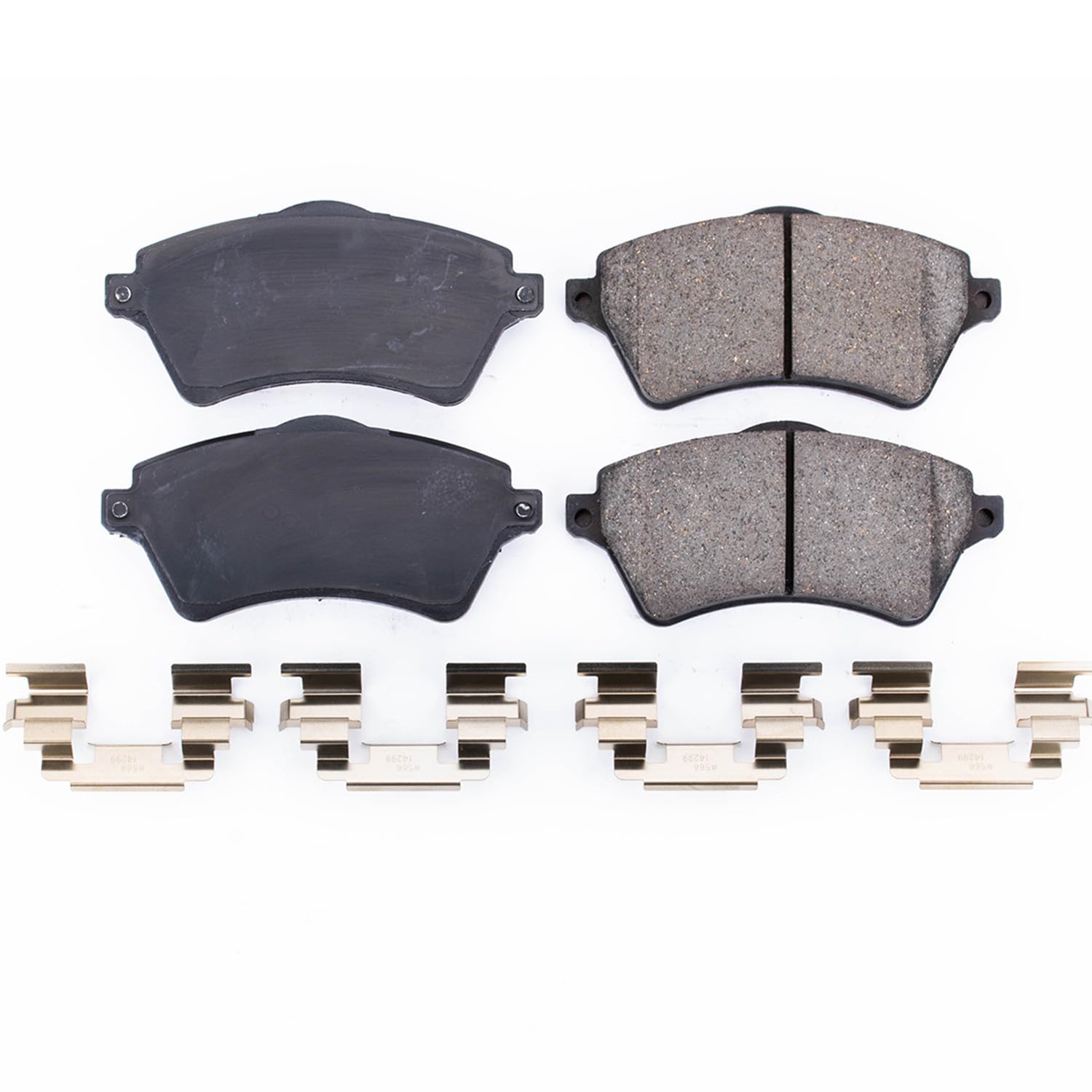 Z17 Power Stop 17-926 Front Ceramic Brake Pads with Hardware For Land Rover Freelander 2002-2005 [Model Specific]