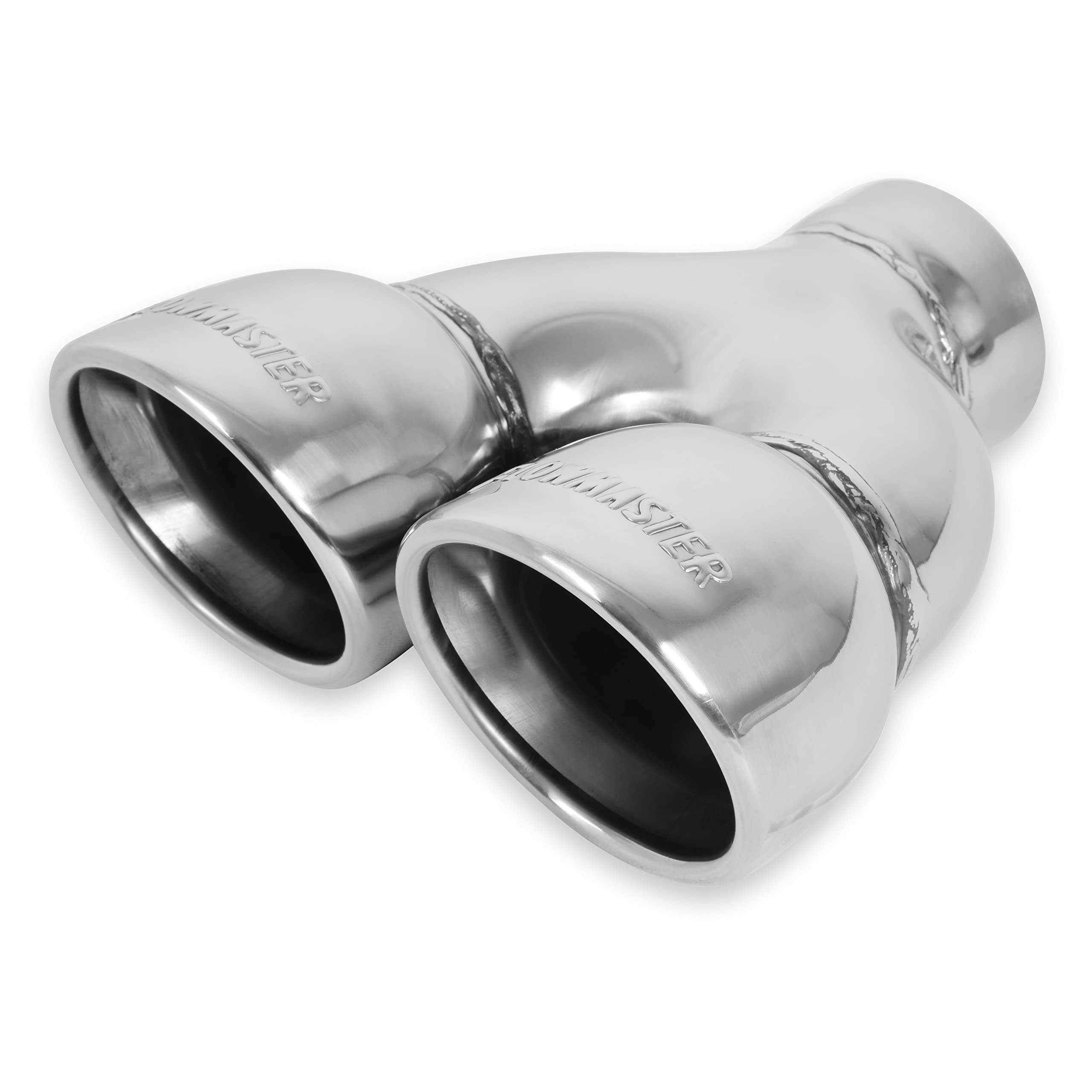 Flowmaster Exhaust Tip 15369 Dual 3.5 Inch Rolled Angle Cut Polished 304 Stainless Steel Fits 2.50 Inch Tubing Weld On
