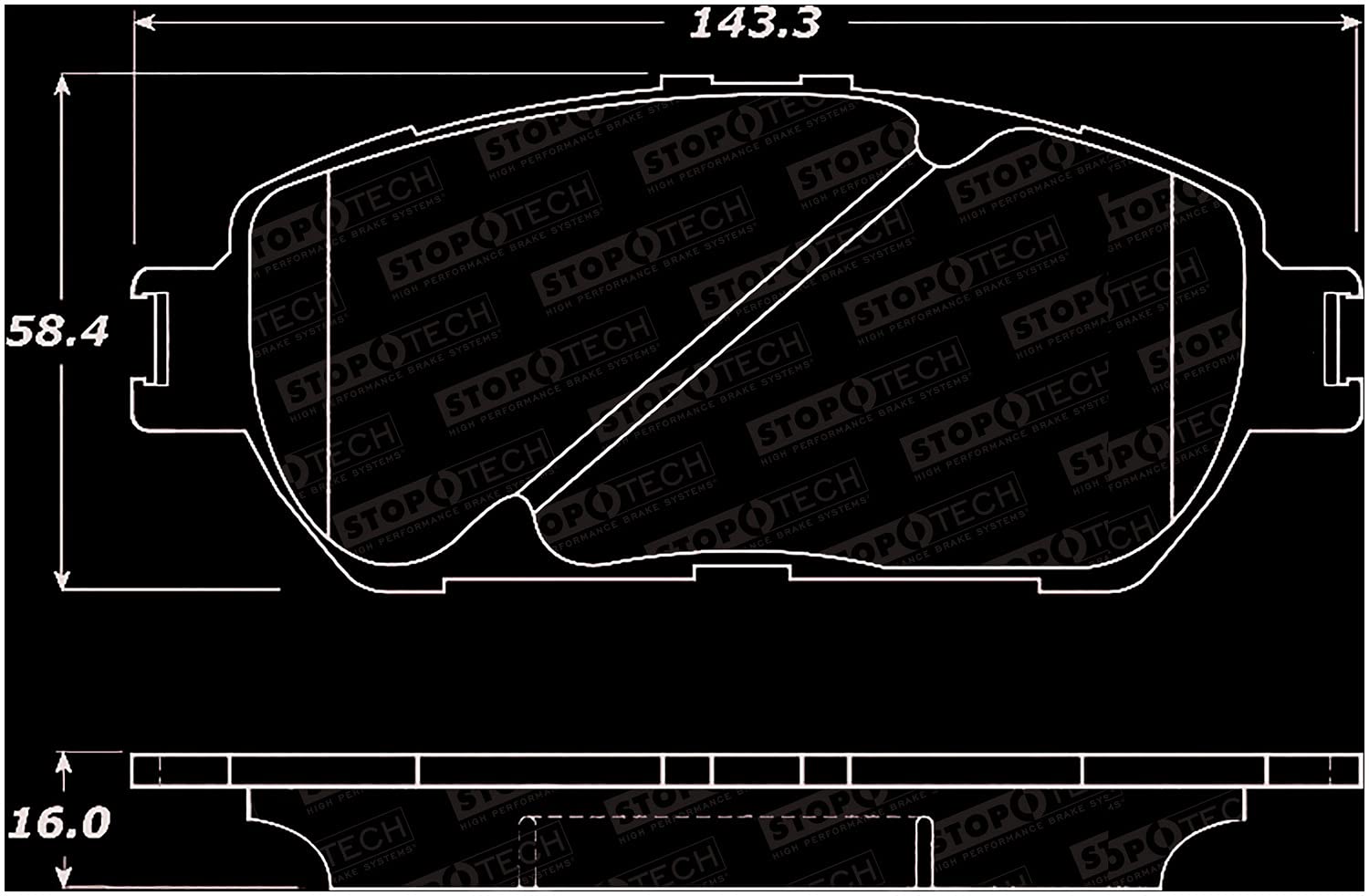 Street Select StopTech Brake Pads 305.09060