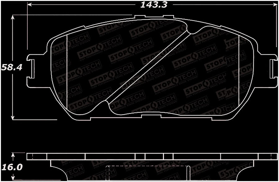 Street Select StopTech Brake Pads 305.09060