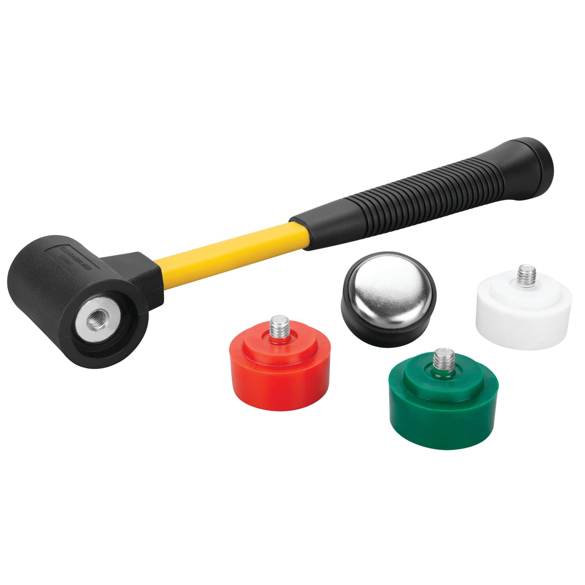 M7215 Performance Tool Soft/Medium/Hard Plastic Head Hammer with Carbon Steel Head and Fiberglass Handle for Surface Protection and Comfortable Use