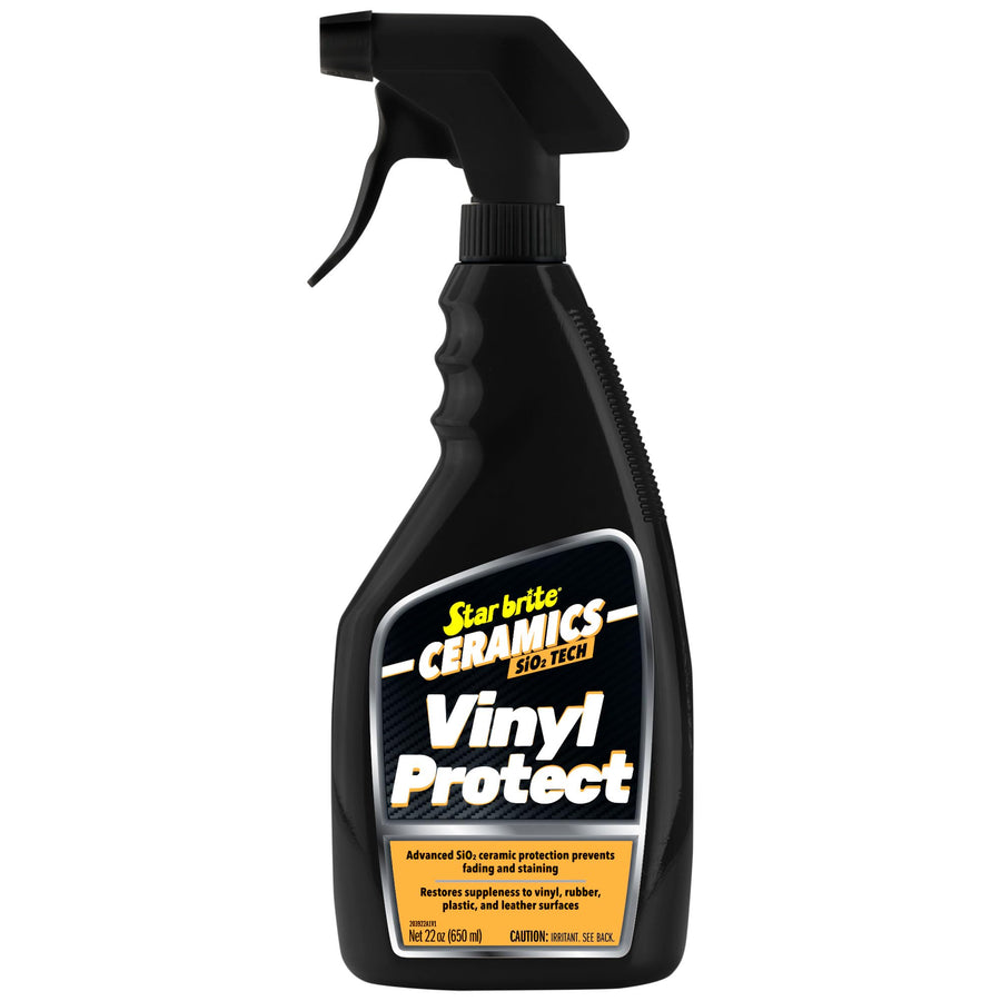 Ceramics STAR BRITE Vinyl Protect - Pina Colada Scent - Ultimate Upholstery & Vinyl Protection, SiO2 Infused, UV & Stain Resistant, 22 oz Spray (203922)