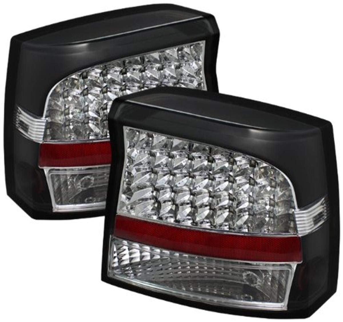 Dodge Charger Spyder Auto (ALT-JH-DCH05-LED-BK) Black LED Tail Light - Pair
