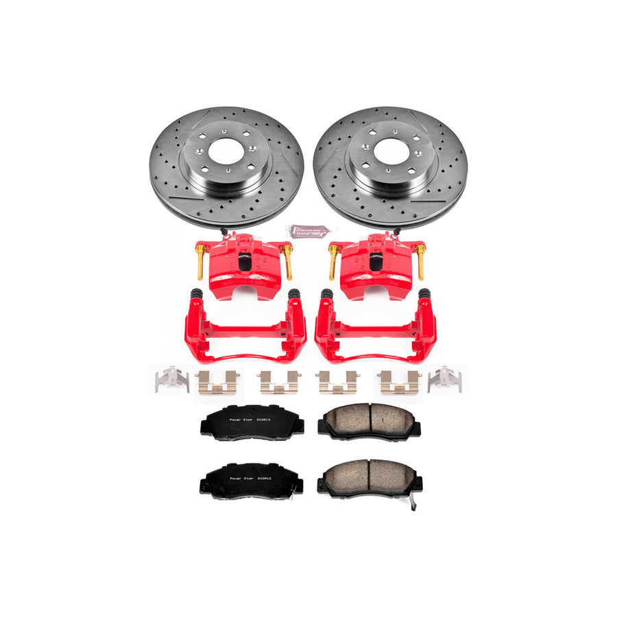 Power Stop Z23 Evolution Sport Brake Kit with Calipers For Prelude Honda 1993-1996 [Model Specific]