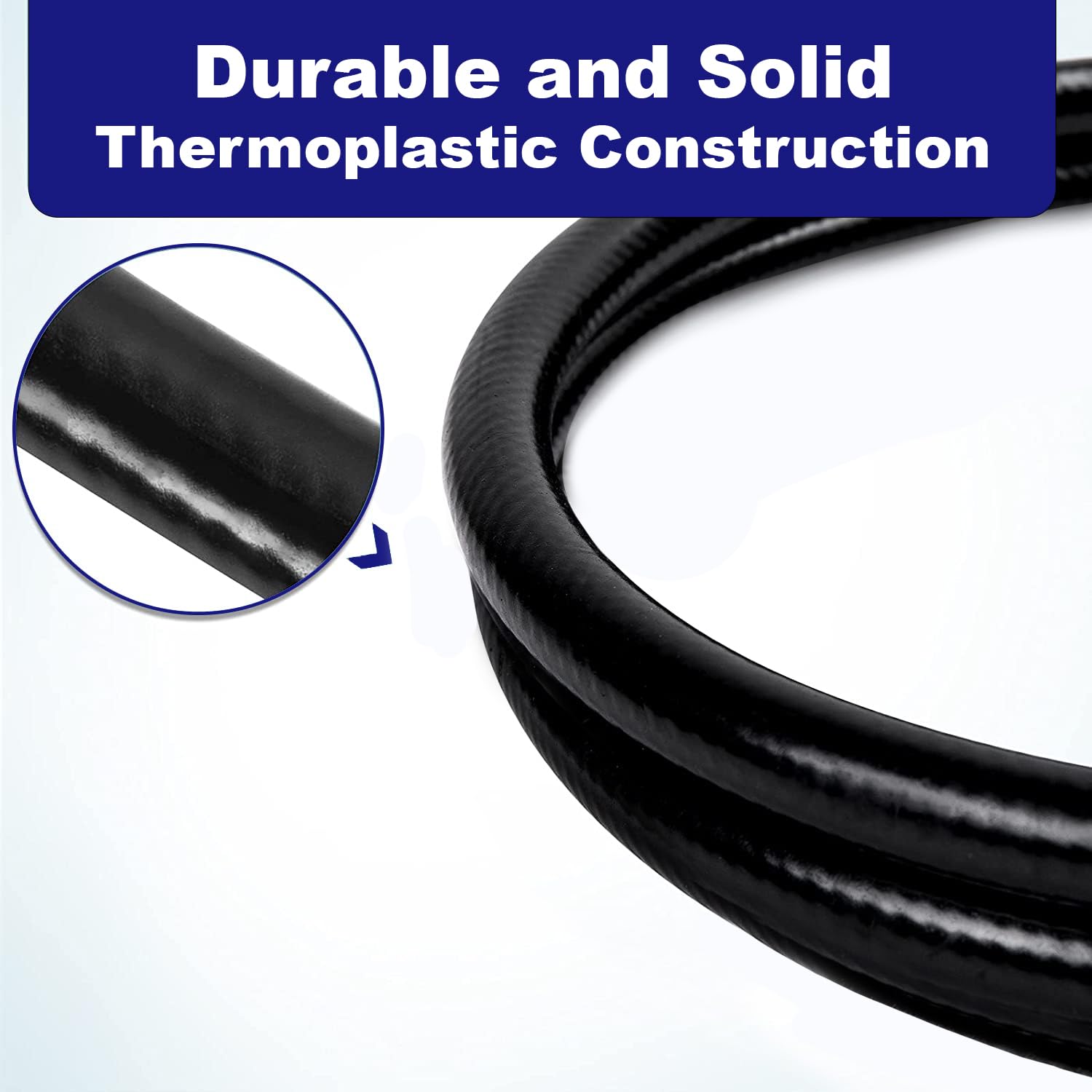 Flame King Dual Quick Connect Hose, RV, Van, Trailer, LP Gas Only, 72 Inch, 1/4 Inch ID - 100395-72, Black