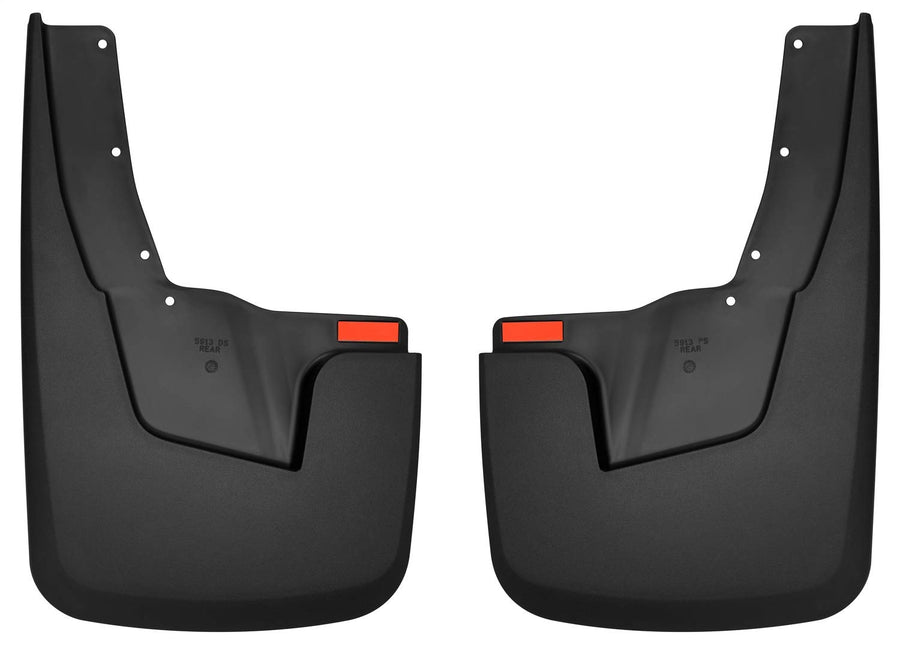 Rear Mud Guards — Husky Liners | Fits 2019-2024 Dodge Ram 1500 ONLY Fits Models with Factory OEM Fender Flares - Black, 2 Pc. | 59131