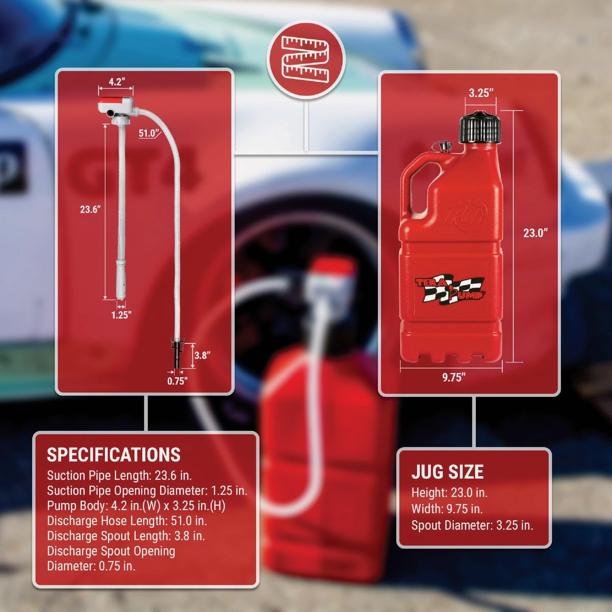 TRJ5XLR - Terapump - 5 Gallon Jug and Pump Combo