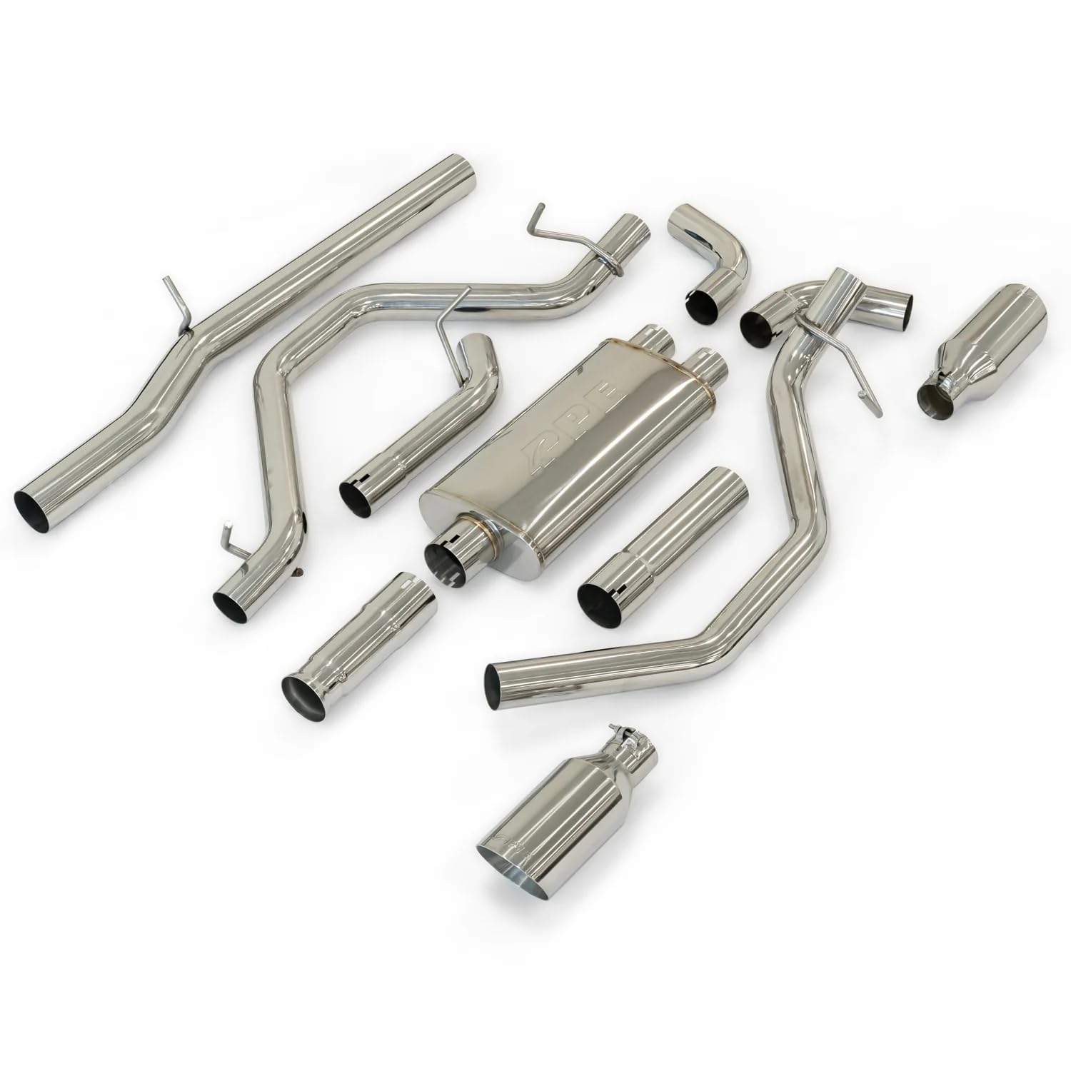 Cat-Back Exhaust Systems 2009-2013 GM 1500 Raw Tubes Polished Tips