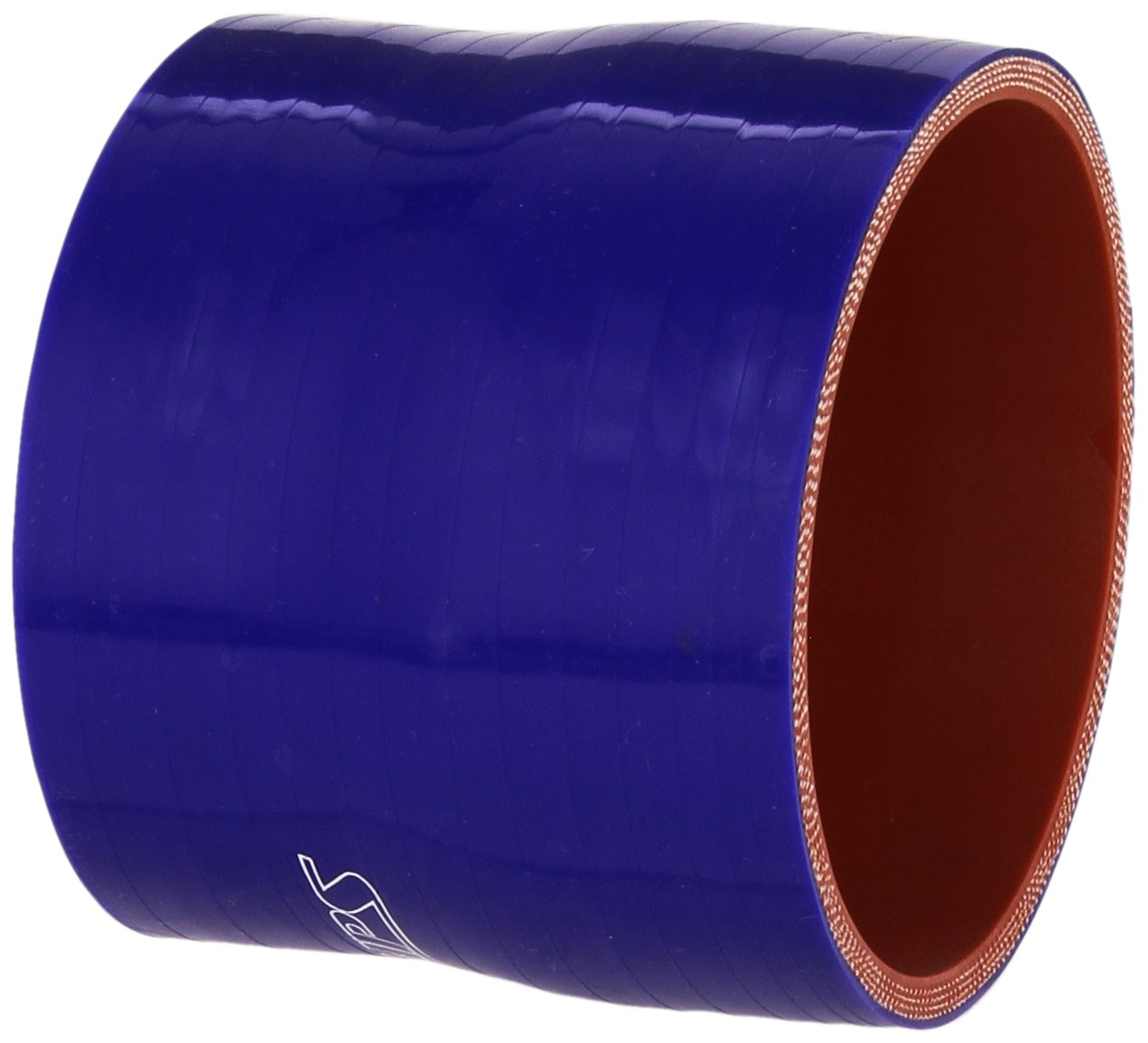 HPS Silicone HTSR-325-350-BLUE High Temperature 4-ply Reinforced Reducer Coupler Hose, 40 PSI Maximum Pressure, 3" Length, 3-1/4" > 3-1/2" ID, Blue