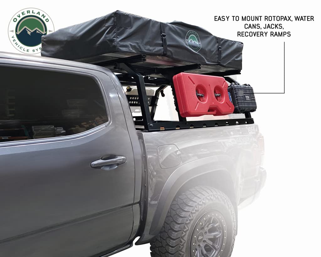 Discovery Overland Vehicle Systems Truck Bed Rack Mid Size 5ft Bed Truck - Suitable for Toyota Tacoma, Jeep Gladiator JT