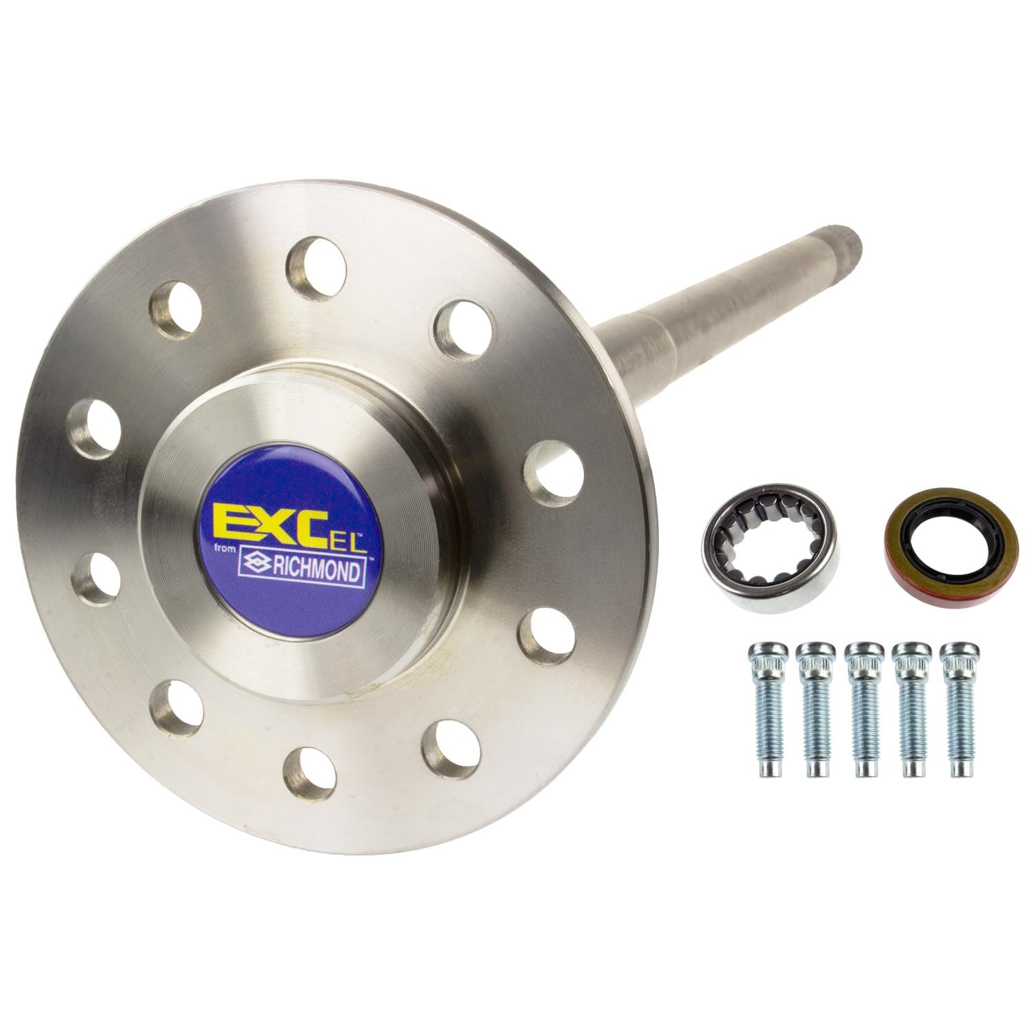 Axle Shaft Assembly EXCel For Ford 8.8" (10 Bolt); 2.53" Bearing OD; 1.62" Bearing Id; 31.75" Overall Length; 5 X 135mm Lug Pattern; 31 Spline; 12mm Studs; Includes Bearing, Seal And Studs
